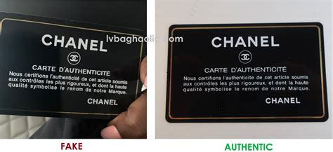 chanel authentic card|certificate of authenticity chanel.